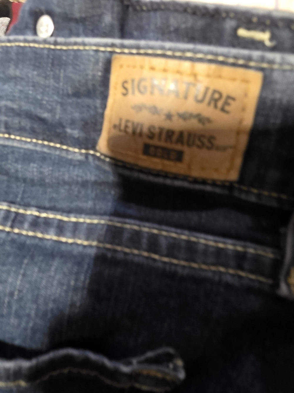 Levi Strauss Signature Gold Women’s 16 Long Straight Leg Jeans W33 L34 Dark Wash - Picture 6 of 6